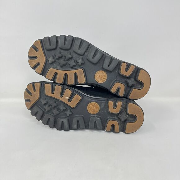 Timberland Brookton Lace Up Round Toe Black Nubuck Ankle Boots Women's Size 9 - Picture 9 of 10